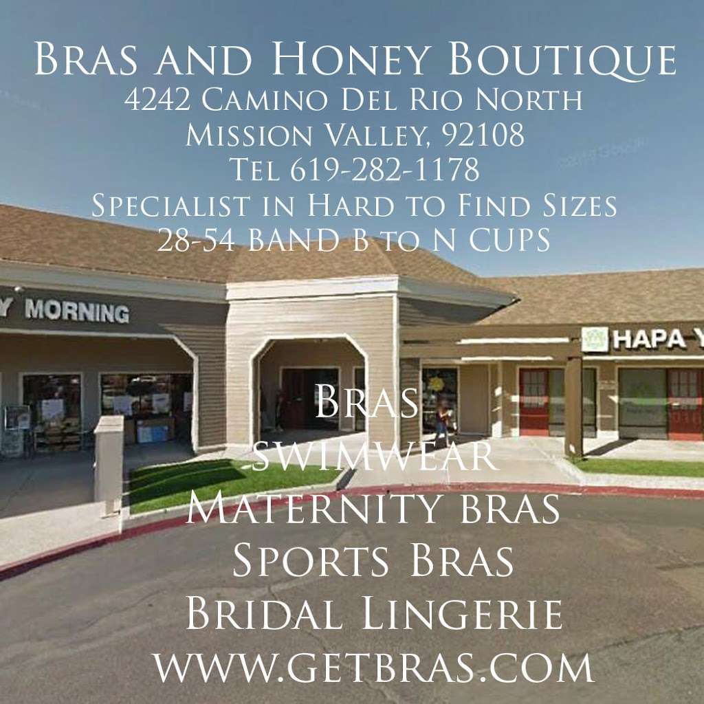Bras and Honey Boutique/ Enchantress | 4242 Camino Del Rio N Suite 9, San Diego, CA 92108, USA | Phone: (619) 282-1178