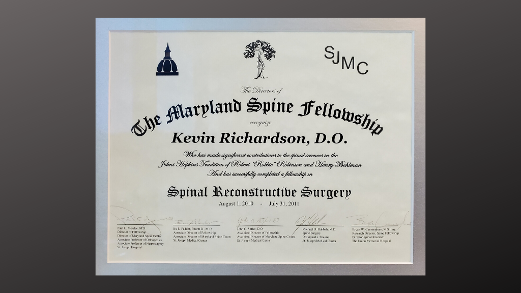 Dr. Kevin D. Richardson, Orthopedic Spine Surgeon | 9150 Huebner Rd #390, San Antonio, TX 78240, USA | Phone: (210) 729-1600
