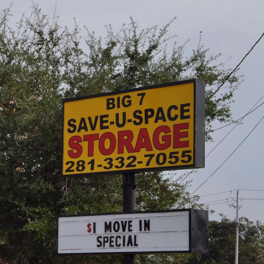 BIG 7 SAVE-U-SPACE | 826 Hwy 3 South, League City, TX 77573, USA | Phone: (281) 332-7055