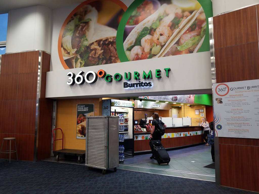 360° Gourmet Burrito | Terminal 1, Gate B-15, McCarran International Airport, 5757 Wayne Newton Blvd, Las Vegas, NV 89119, USA | Phone: (877) 672-7467