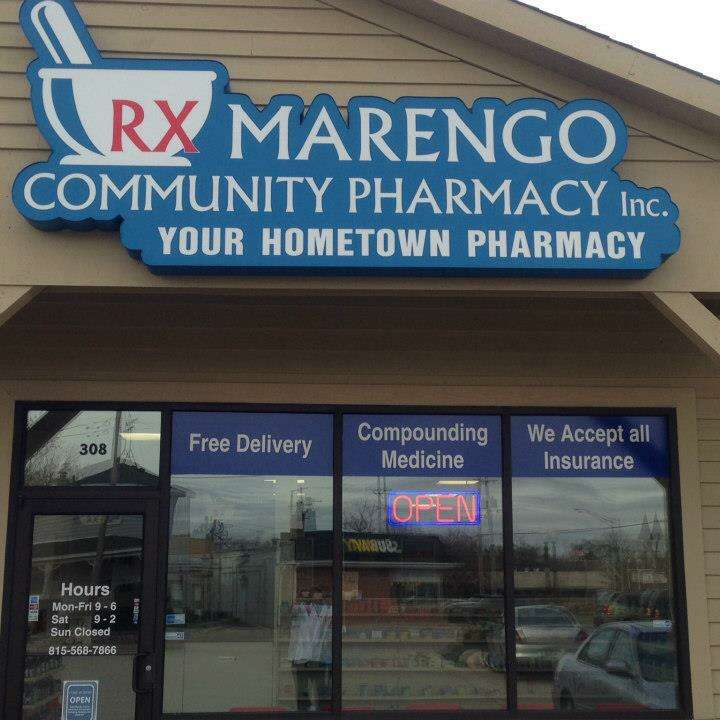 Marengo Community Pharmacy Inc | 308 S State St, Marengo, IL 60152, USA | Phone: (815) 568-7866