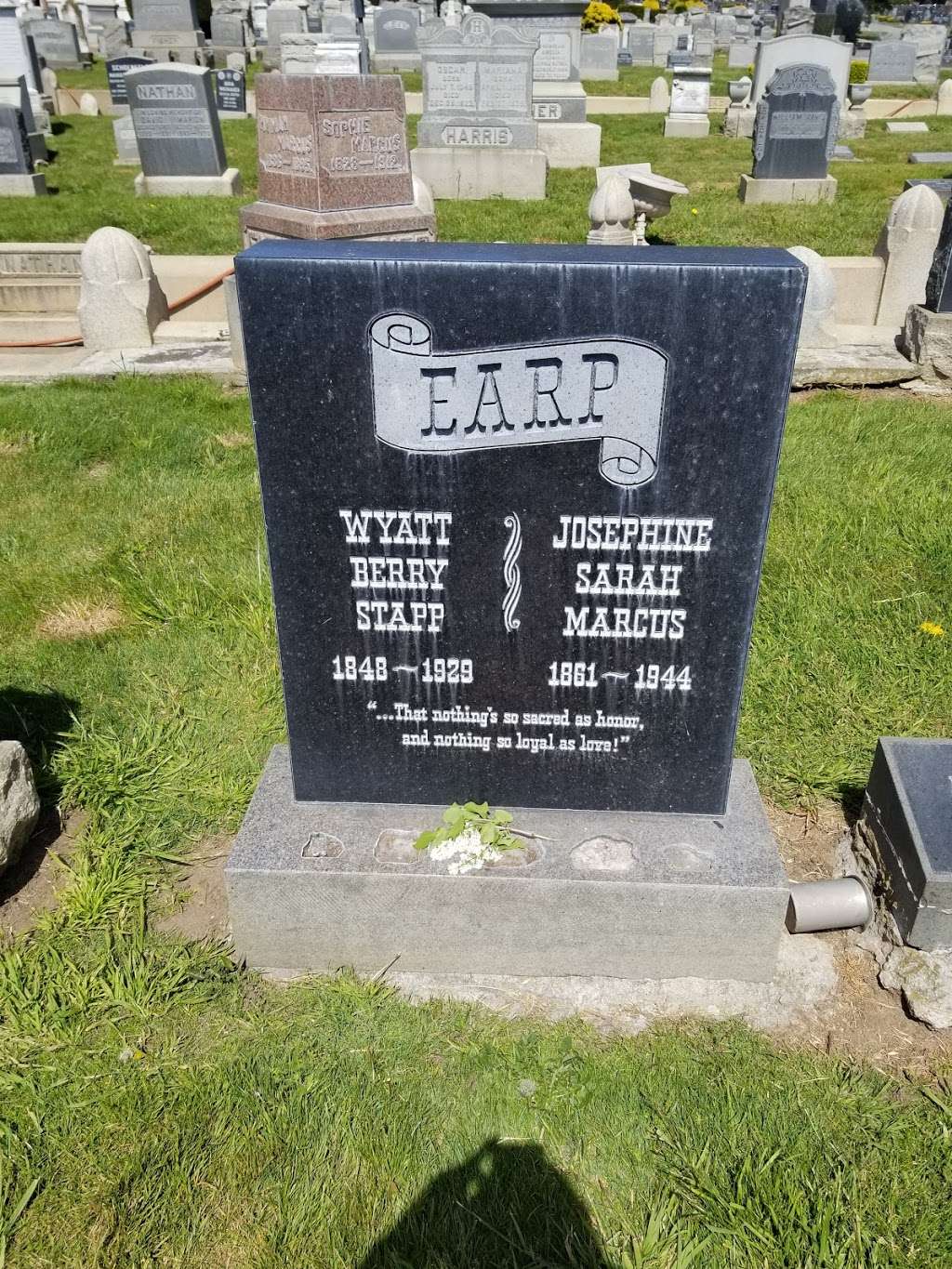 Wyatt Earp gravesite | Colma, CA 94014, USA | Phone: (650) 755-4700