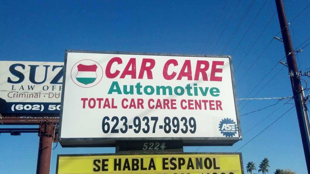 Car Care Automotive | 5224 W Camelback Rd, Glendale, AZ 85301, USA | Phone: (623) 937-8939