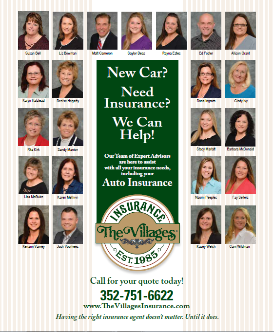 The Villages Insurance | 1031 Lake Sumter Landing, The Villages, FL 32162, USA | Phone: (352) 751-6622