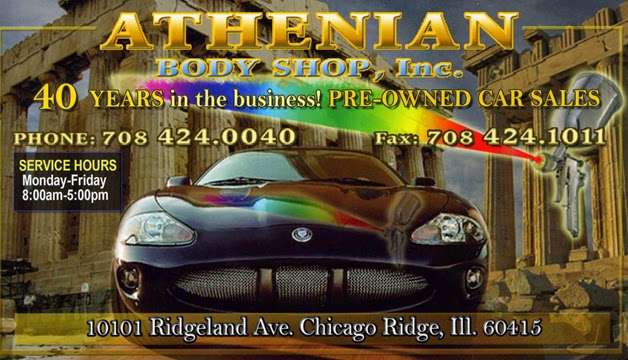 Athenian Body Shop | 10101 Ridgeland Ave, Chicago Ridge, IL 60415 | Phone: (708) 424-0040