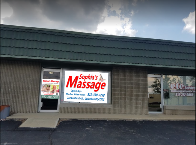 Sophias Massage | 238 California St, Columbus, IN 47201, USA | Phone: (812) 350-7238