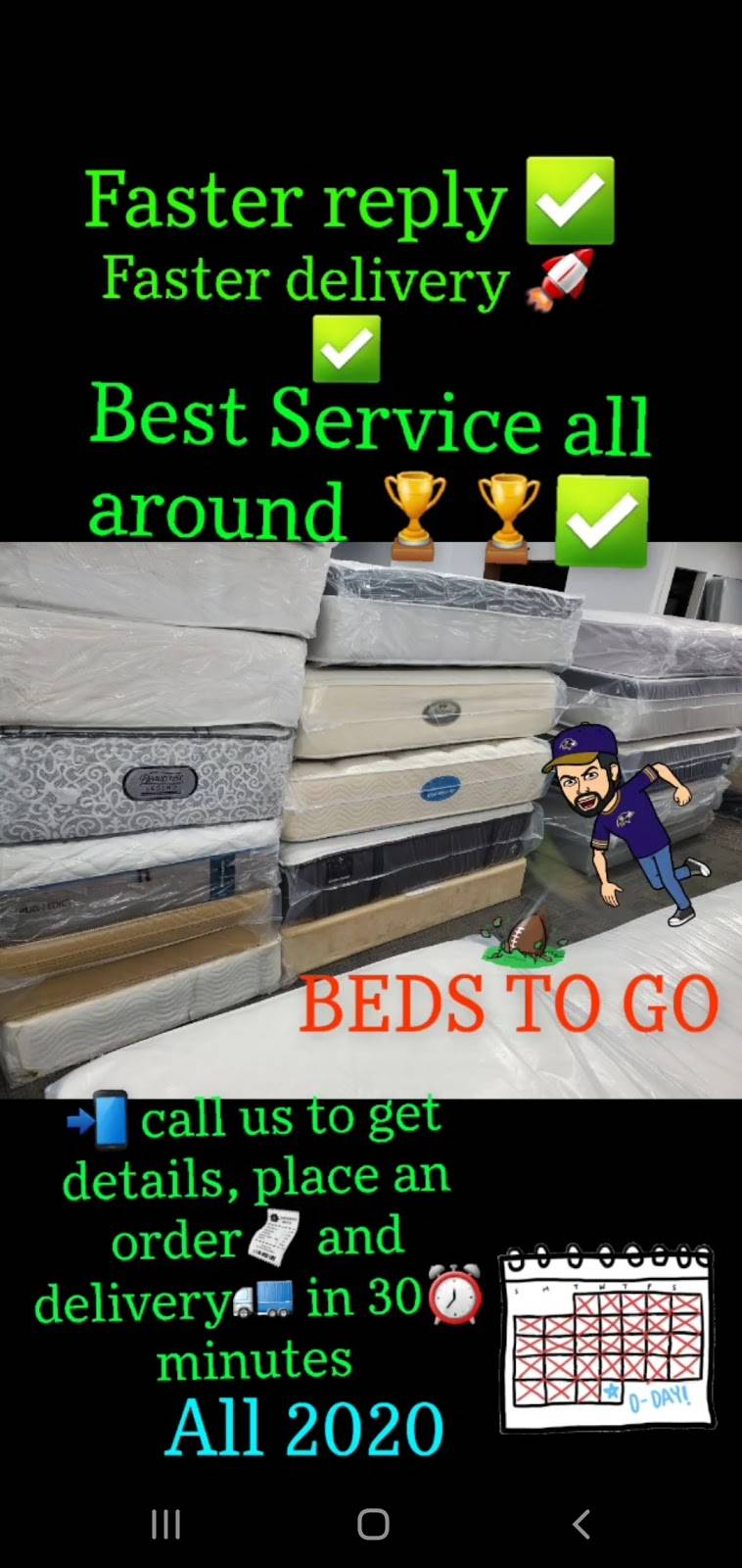 Mattress Store Bed to Go | 304 N Smallwood St, Baltimore, MD 21223, USA | Phone: (410) 233-2920