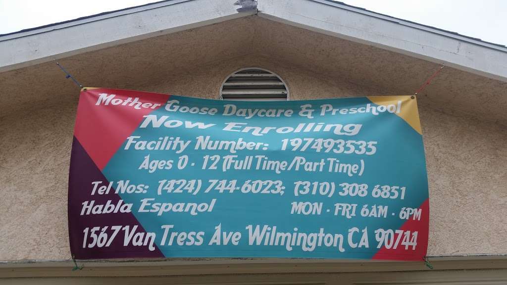 Mother Goose Daycare And Preschool | 1567 Van Tress Ave, Wilmington, CA 90744, USA | Phone: (424) 744-6023