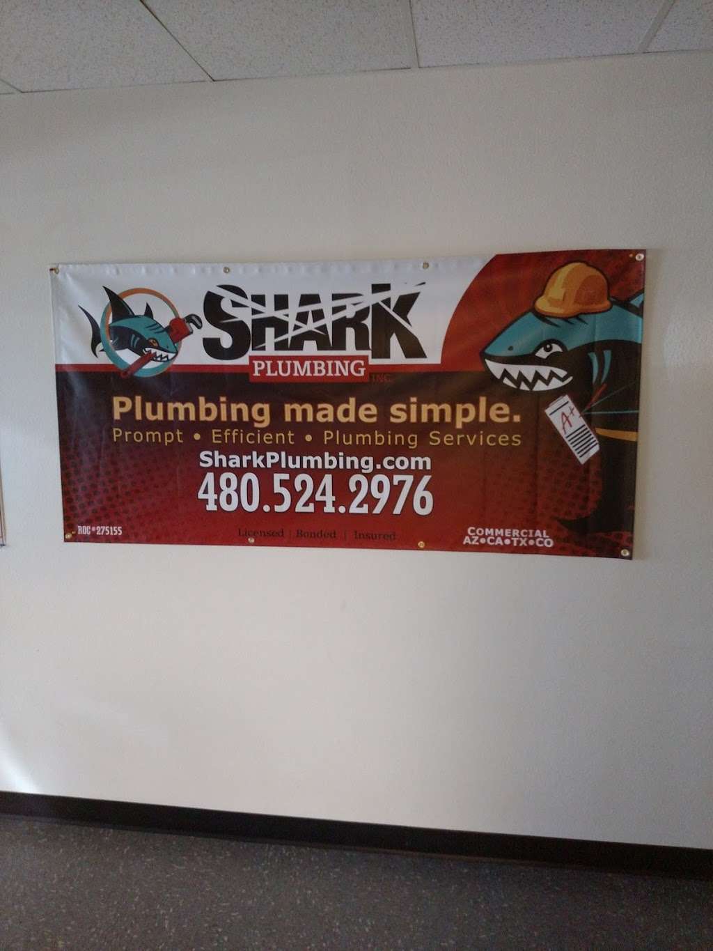 Shark Plumbing, Inc. | 2211 W 1st St B104, Tempe, AZ 85281, USA | Phone: (480) 275-6443