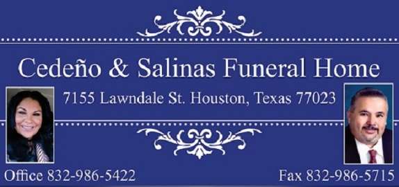 Cedeño & Salinas Funeral Home | 7155 Lawndale St, Houston, TX 77023, USA | Phone: (832) 986-5422