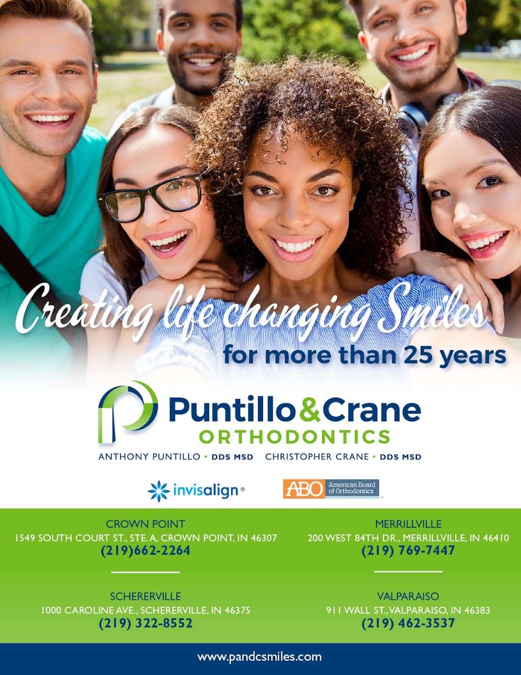 Puntillo & Crane Orthodontics - Schererville | 1000 Caroline Ave, Schererville, IN 46375 | Phone: (219) 322-8552