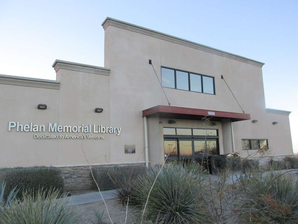 Phelan Library | 9800 Clovis Rd, Phelan, CA 92371, USA | Phone: (760) 868-3053