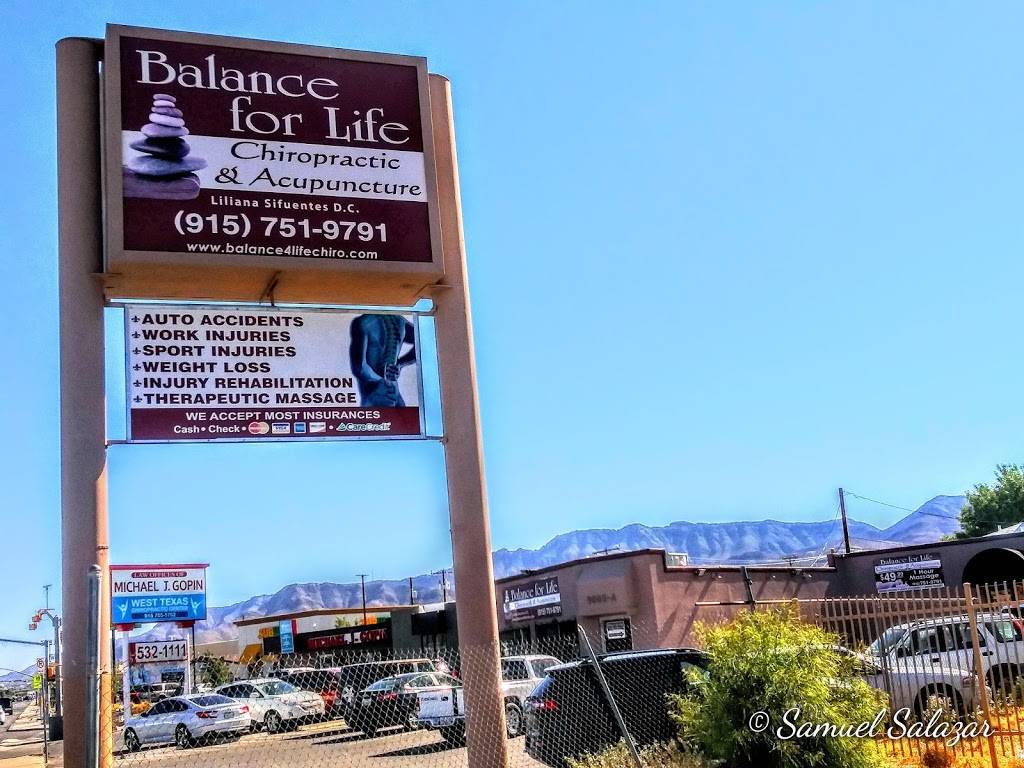 Balance for Life Chiropractic / Liliana Sifuentes DC | 9005 Dyer St, El Paso, TX 79904, USA | Phone: (915) 751-9791