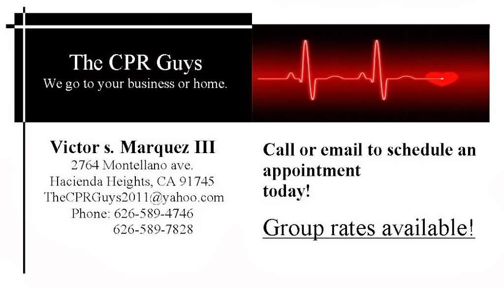 The CPR Guys | 2764 Montellano Ave, Hacienda Heights, CA 91745 | Phone: (626) 589-4746