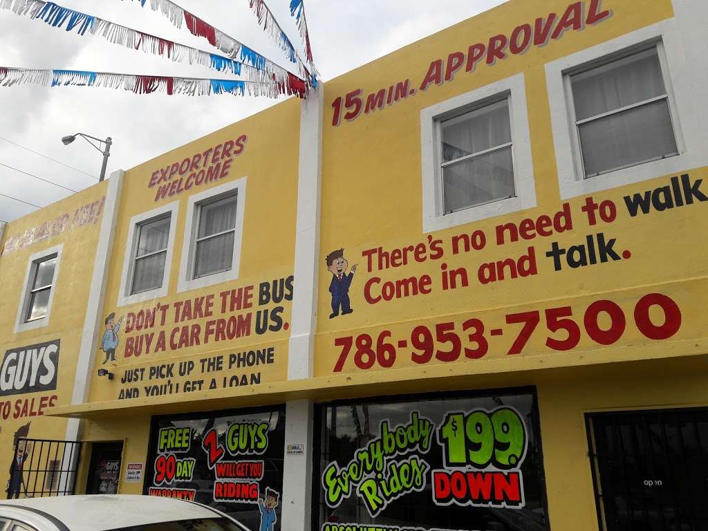 Two Guys Auto Sales | 11311 NW 7th Ave, Miami, FL 33168, USA | Phone: (786) 953-7500