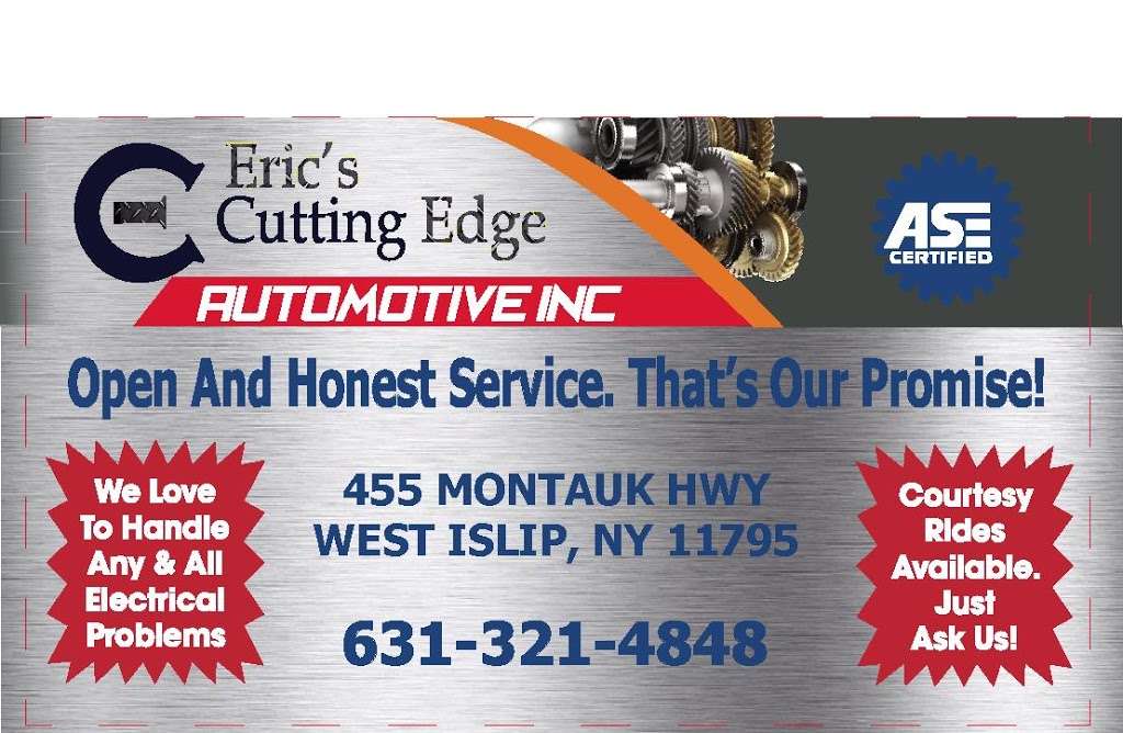 Erics Cutting Edge Automotive Inc. | 455 Montauk Hwy, West Islip, NY 11795, USA | Phone: (631) 321-4848