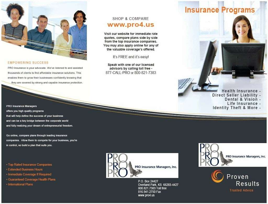 PRO Insurance Managers | 7429 W 161st St, Overland Park, KS 66085, USA | Phone: (800) 821-7383