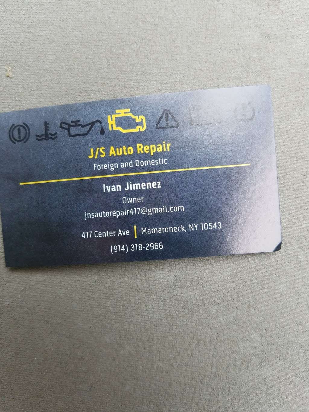 J/S Auto Repair | 417 Center Ave, Mamaroneck, NY 10543, USA | Phone: (914) 318-2966
