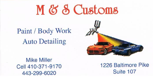 M & S Customs Auto Detailing | 1226 Baltimore Pike, Bel Air, MD 21014, USA | Phone: (443) 299-6020