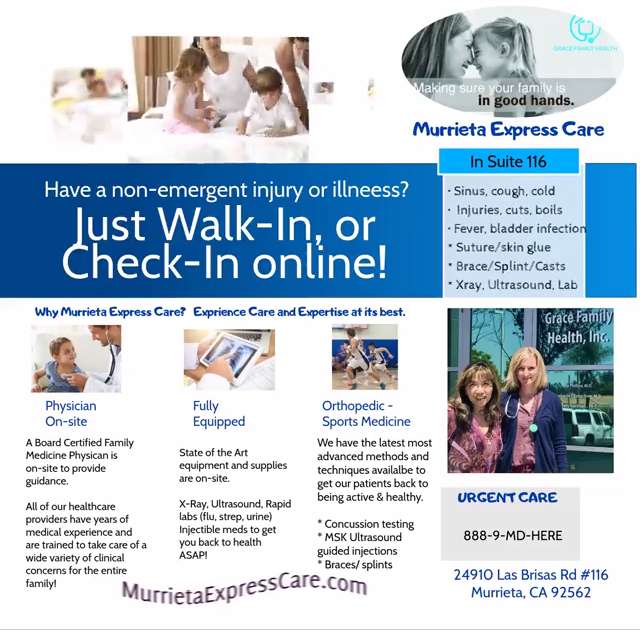 Grace Family Health- Menifee Office | 29826 Haun Rd Suite 209, Menifee, CA 92586, USA | Phone: (951) 231-1385