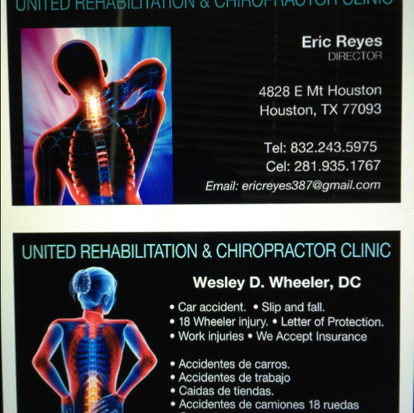 united rehabilitation and chiropractor clinic | 4828 east mount Houston rd houston Texas 77073, Houston, TX 77093 | Phone: (832) 243-5975
