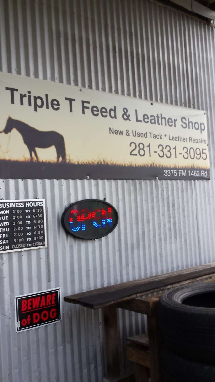 Triple T Feed & Leather | 3375 FM 1462, Alvin, TX 77511, USA | Phone: (281) 331-3090