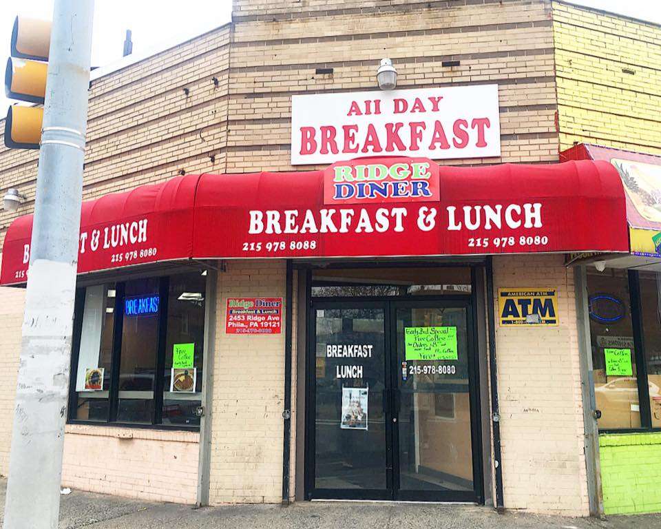 Ridge Diner Breakfast & Lunch | 2453 Ridge Ave, Philadelphia, PA 19121, USA | Phone: (215) 978-8080