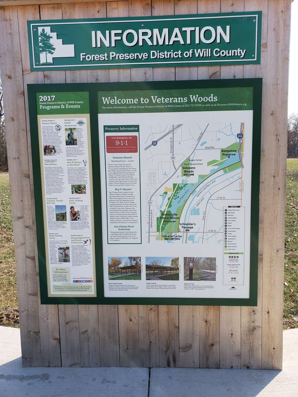 Veterans Woods - Traders Corner | Crossroads Pkwy, Romeoville, IL 60446, USA | Phone: (815) 727-8700