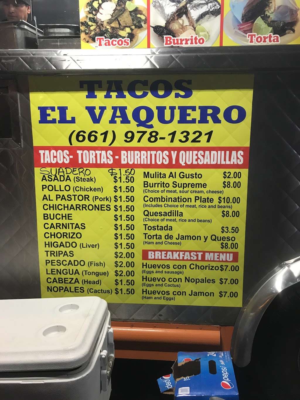 Tacos El Vaquero | Castaic, CA 91384, USA | Phone: (661) 978-1321