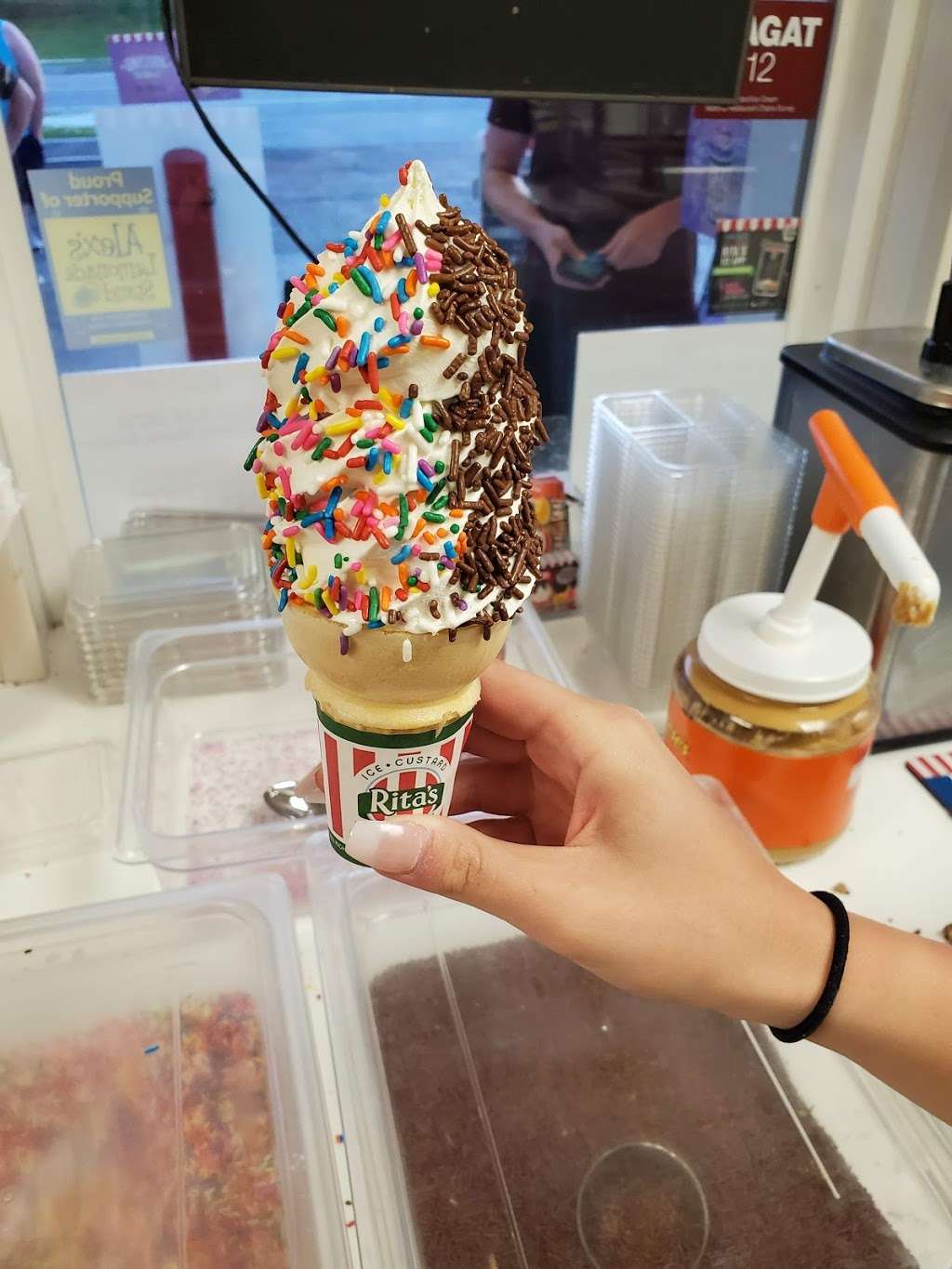 Ritas Italian Ice & Frozen Custard | 162 Carroll Island Rd #158, Middle River, MD 21220, USA | Phone: (410) 335-7482