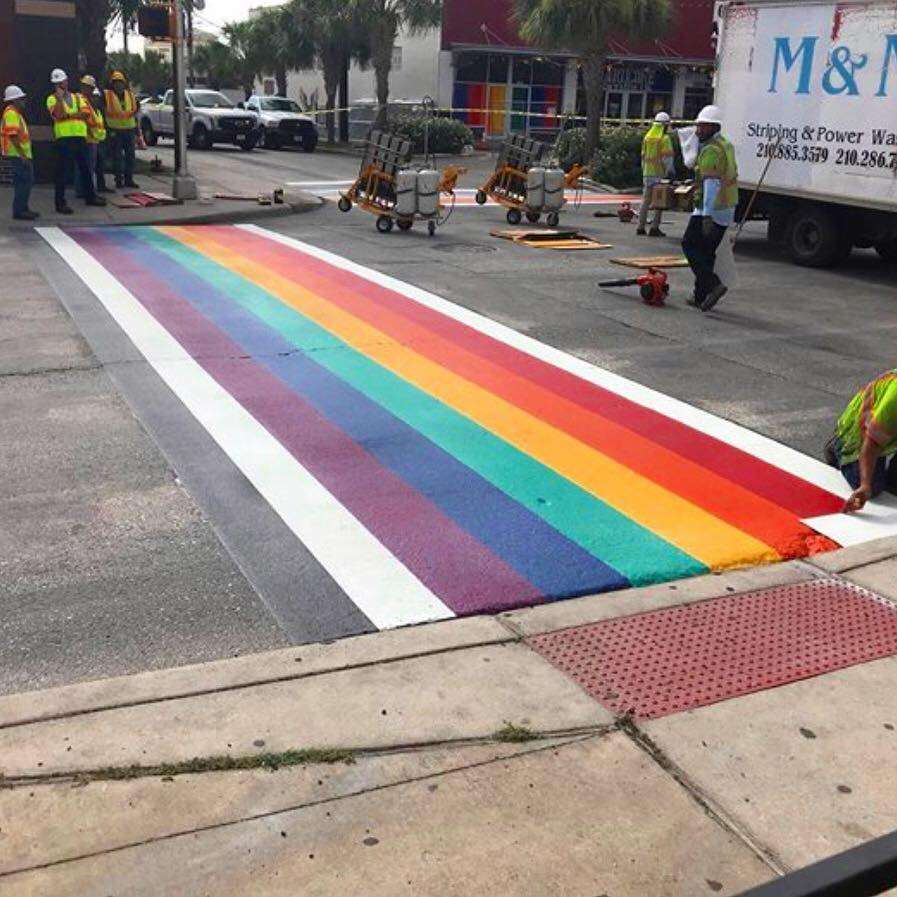 Rainbow Crosswalk | 3 Westwood Dr, San Antonio, TX 78212, USA