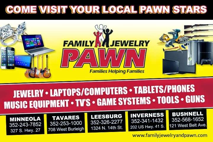 Tavares Family Jewelry & Pawn | 708 W Burleigh Blvd, Tavares, FL 32778, USA | Phone: (352) 253-1000