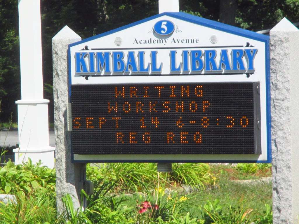 Kimball Library | 5, Academy Ave, Atkinson, NH 03811 | Phone: (603) 362-5234