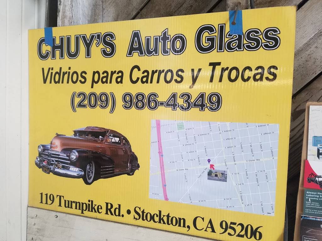 Chuys Auto Glass | 119 French Camp Turnpike, Stockton, CA 95206, USA | Phone: (209) 986-4349