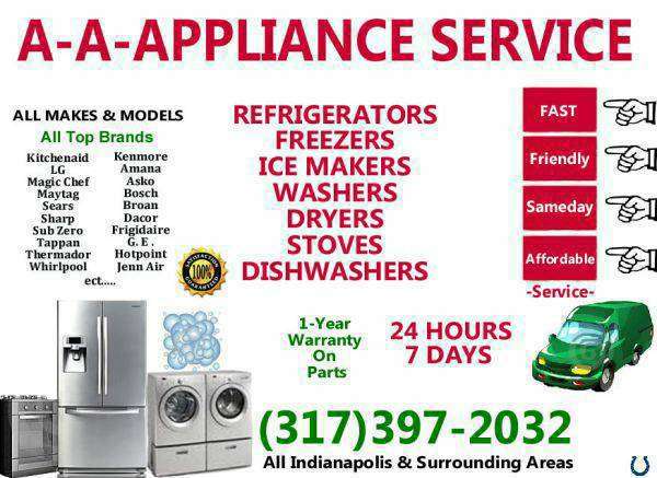A A Appliance Repair Service,indianapolis,in | 3558, 30 Thompson Rd, Indianapolis, IN 46217, USA | Phone: (317) 397-2032