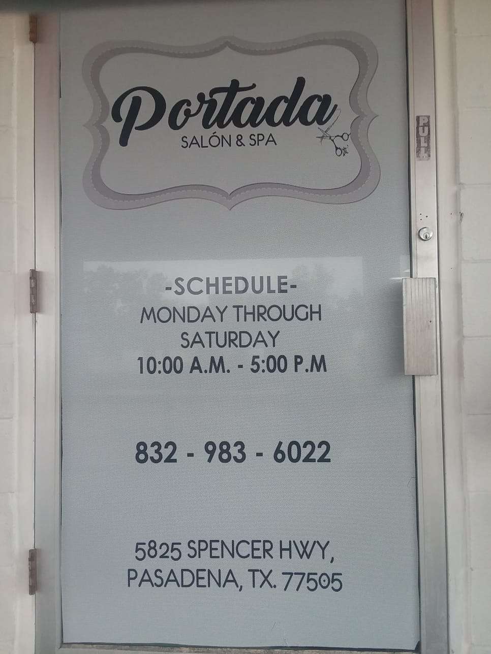 PORTADA Salon & Spa | 5825 Spencer Hwy, Pasadena, TX 77505, USA | Phone: (832) 983-6022