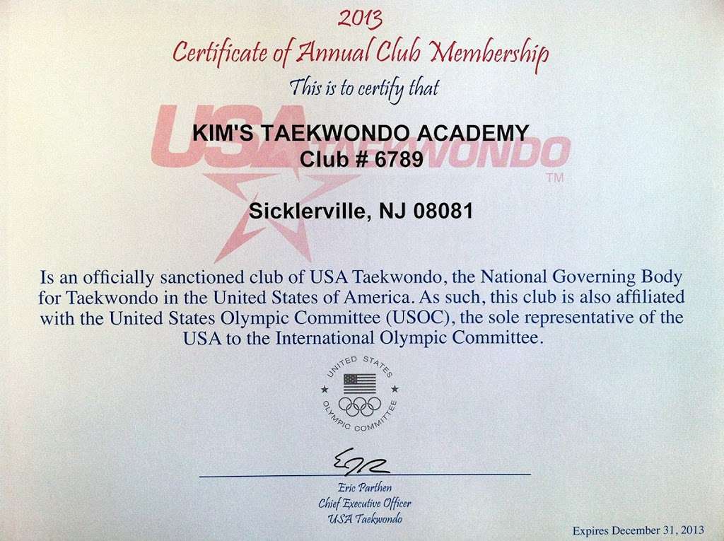 Kims Taekwondo Academy L.L.C. / Private Taekwondo Training | 11 Windemere Dr, Sicklerville, NJ 08081, USA | Phone: (856) 404-0589