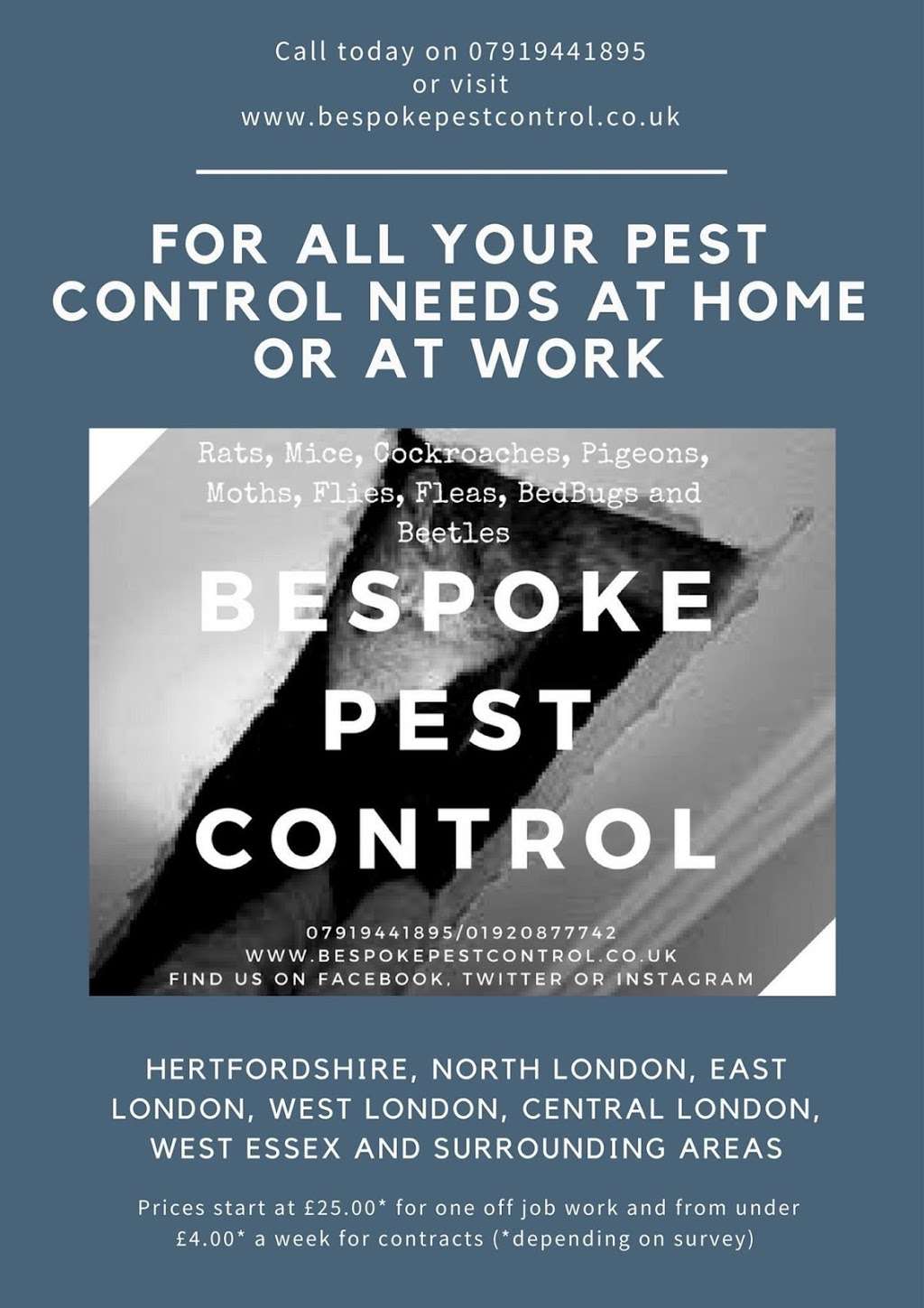 Bespoke Pest Control | River Meads, Stanstead Abbotts, Stanstead St Margarets, Ware SG12 8EU, UK | Phone: 07919 441895