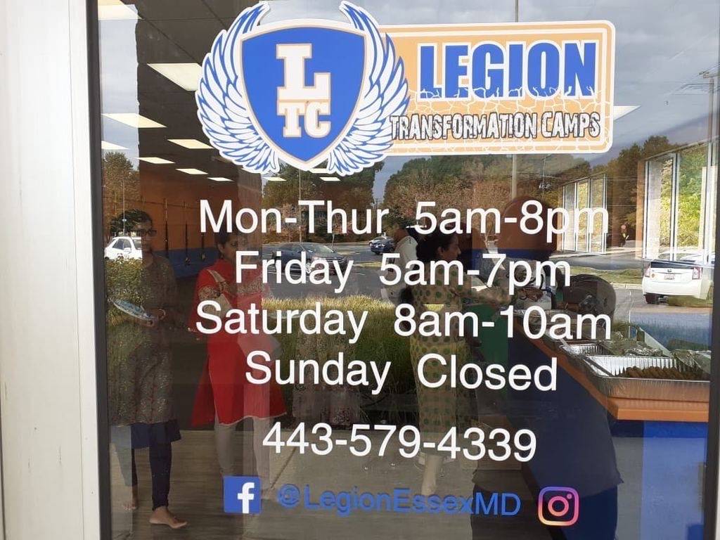 Legion Transformation Center Essex | 1545 Hyde Park Rd, Essex, MD 21221, USA | Phone: (443) 593-9866