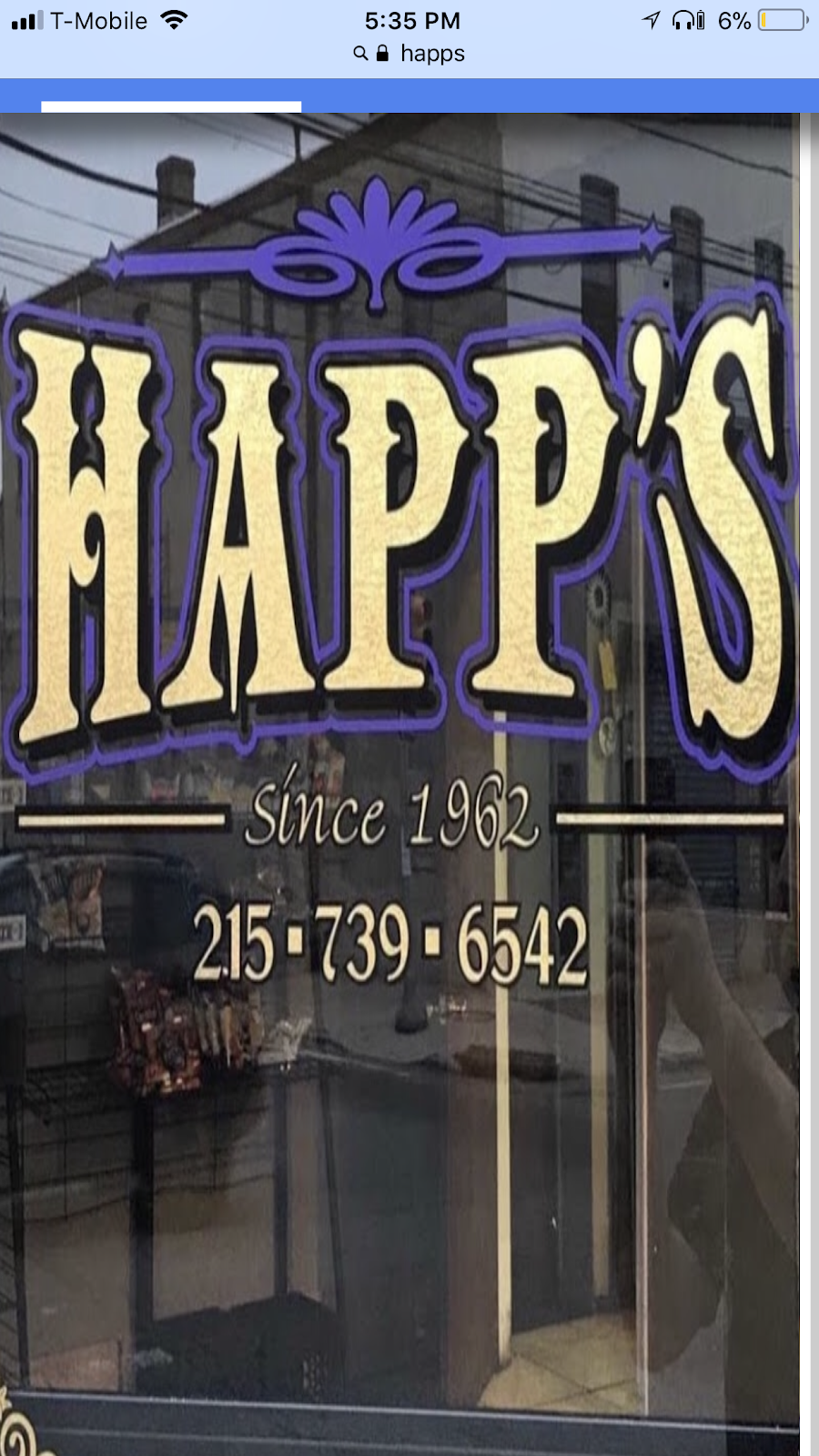 HAPP’S | 1862 Frankford Ave, Philadelphia, PA 19125, USA | Phone: (215) 739-6542