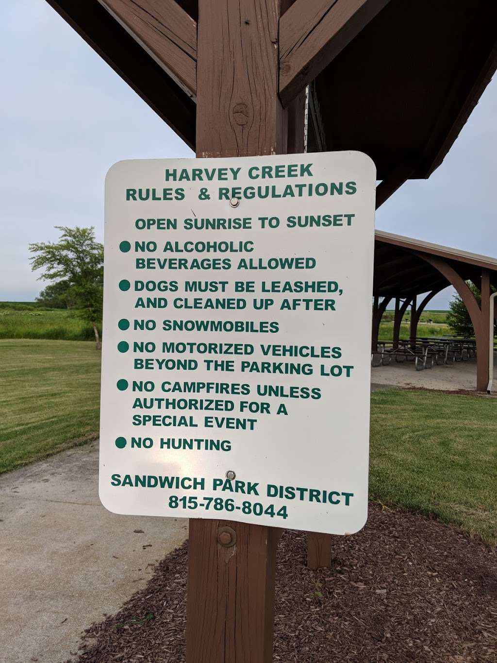 Harvey Creek Conservation Area Park | 1025 Lions Rd, Sandwich, IL 60548, USA | Phone: (815) 786-8044