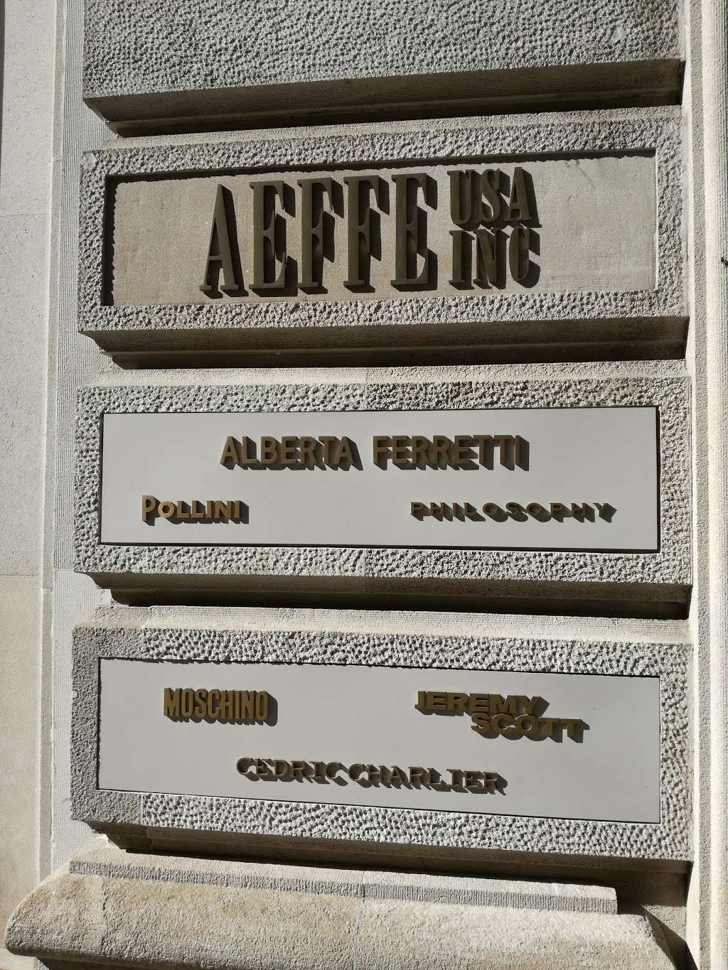 Aeffe USA Inc | Photo 1 of 1 | Address: 30 W 56th St, New York, NY 10019, USA | Phone: (212) 632-9300