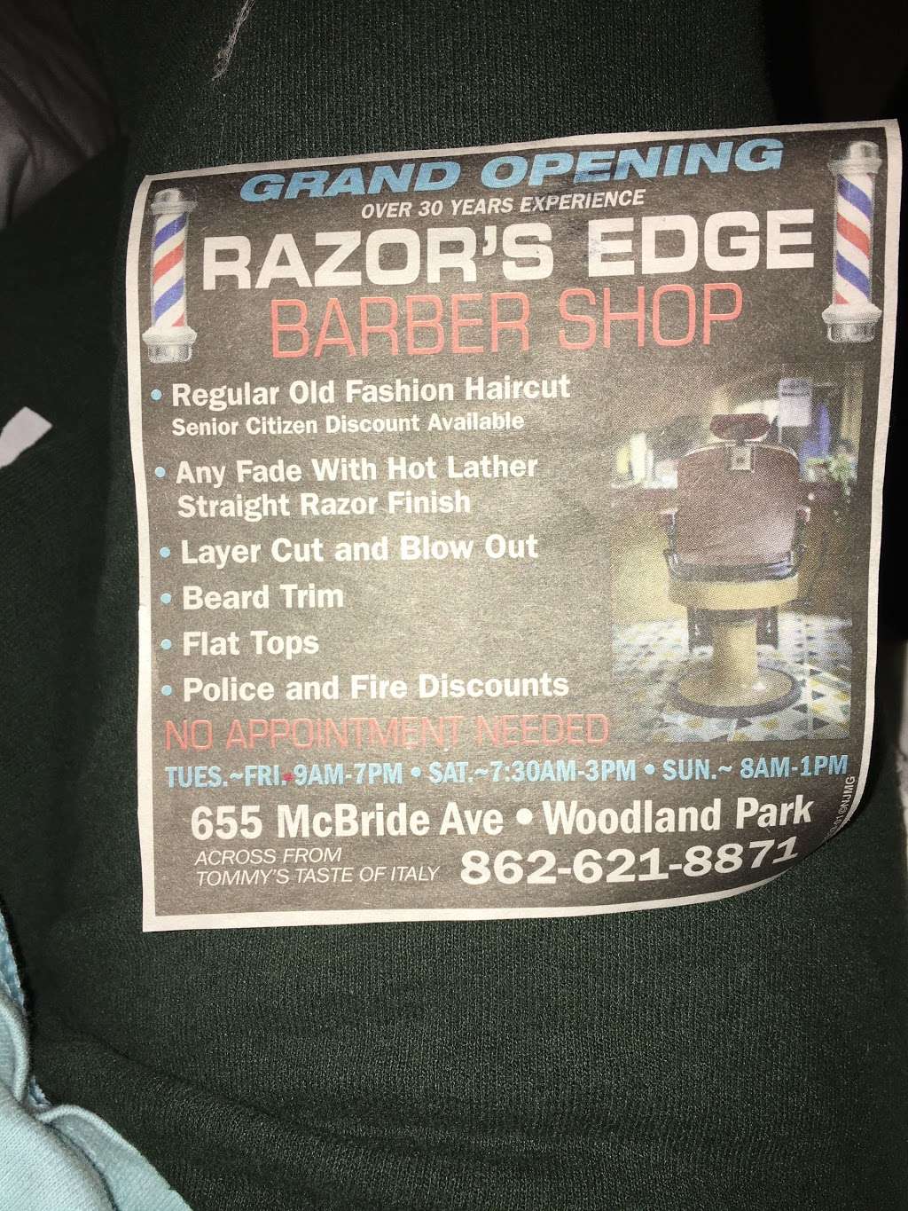 Razors Edge Barber Shop | 655 McBride Ave, Woodland Park, NJ 07424, USA | Phone: (862) 621-8871