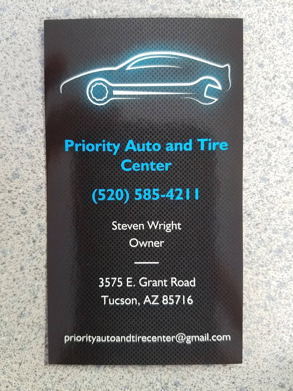 Priority Auto and Tire Center | 3575 E Grant Rd, Tucson, AZ 85716, USA | Phone: (520) 585-4211