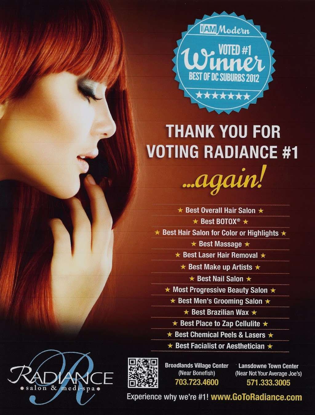 Radiance Salon & Medi-Spa | 43150 Broadlands Center Plaza, Ashburn, VA 20148, USA | Phone: (703) 723-4600