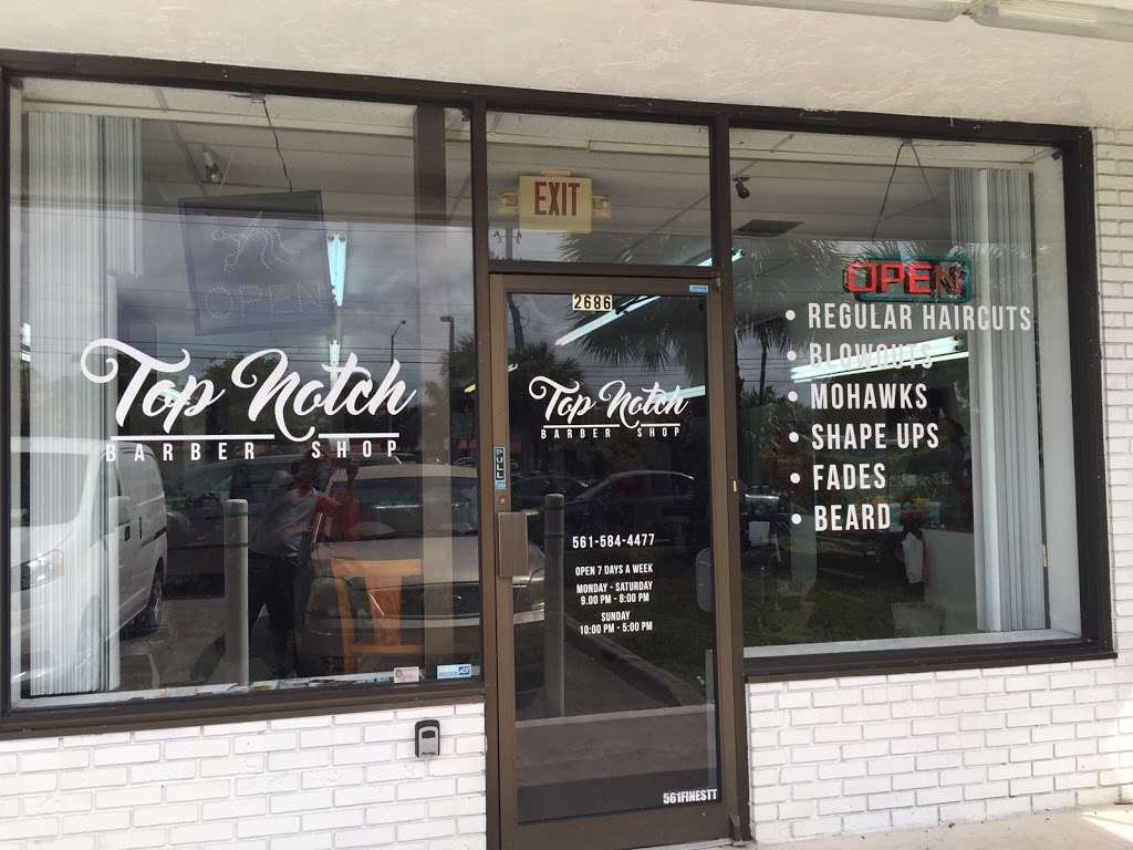 Top Notch Barbershop WPB | 2686 N Military Trl, West Palm Beach, FL 33409, USA | Phone: (561) 584-4477