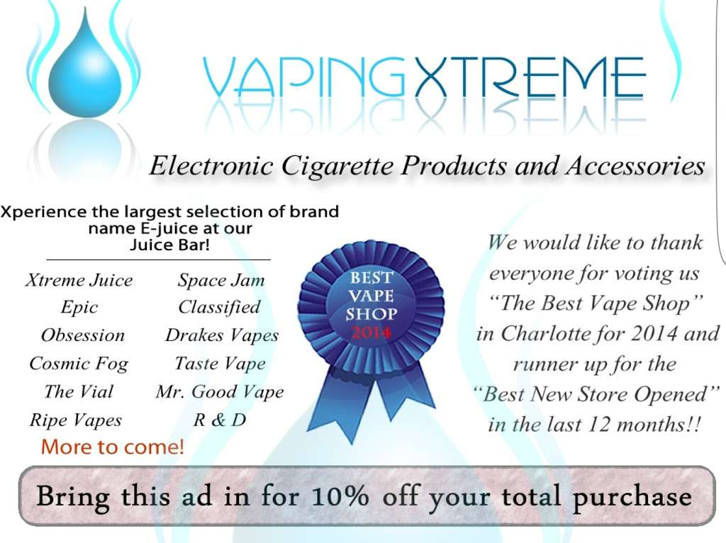 Vaping Xtreme | 1606 E Roosevelt Blvd Suite 103, Monroe, NC 28112, USA | Phone: (704) 625-0049