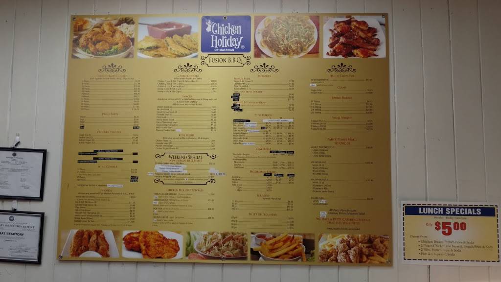 Chicken Holiday | 307 Broad St, Matawan, NJ 07747 | Phone: (732) 566-6995