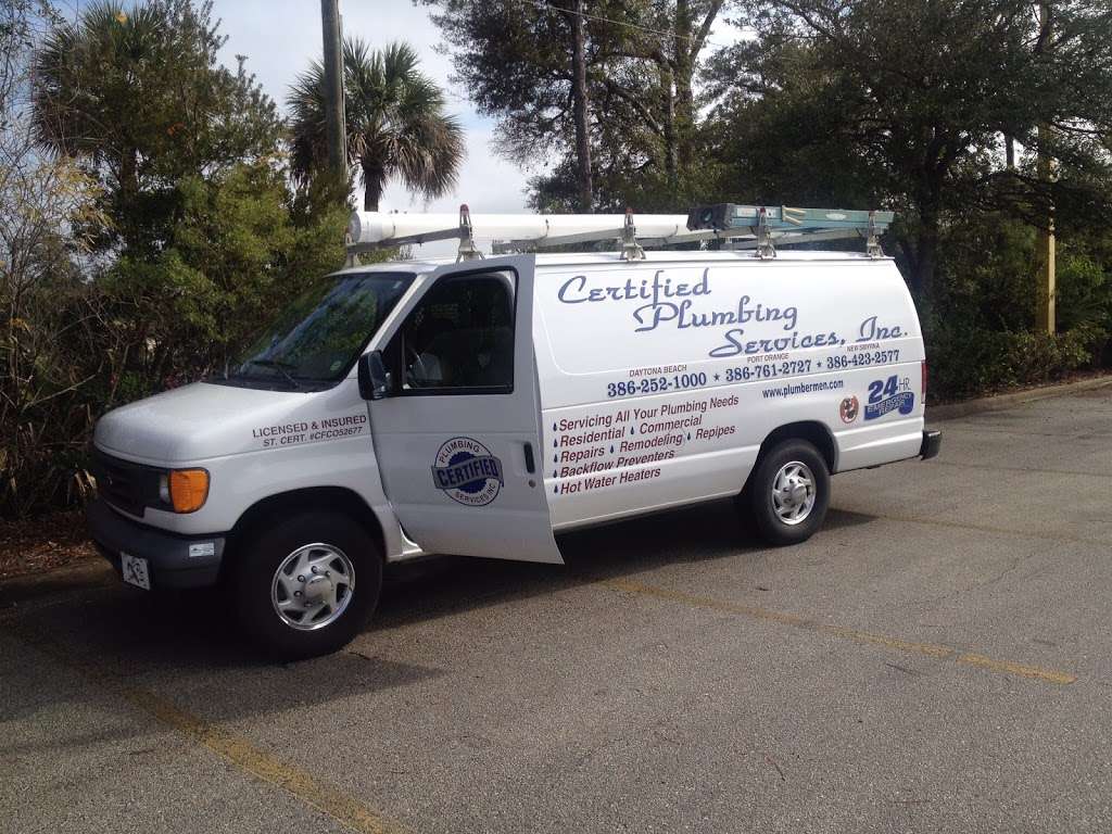 Certified Plumbing Services Inc. | 175 Brookside Dr, Port Orange, FL 32128, USA | Phone: (386) 252-1000