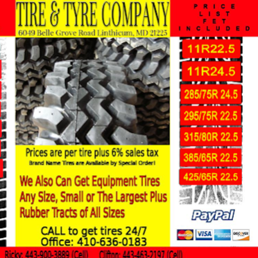 Tire and Tyre Company | 6049 Belle Grove Rd, Brooklyn, MD 21225 | Phone: (410) 636-0183
